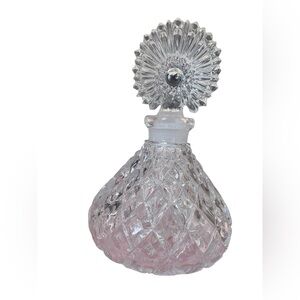 Elegant Pink Crystal Perfume Bottle